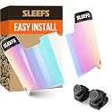 SLEEFS Clear Football Visor for Helmet - Professional Football Visor - Face &amp; Eye Shield - Fits Youth &amp; Adult Helmets - Includes Quick Visor Clips for Easy Installation