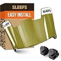 SLEEFS Clear Football Visor for Helmet - Professional Football Visor - Face &amp; Eye Shield - Fits Youth &amp; Adult Helmets - Includes Quick Visor Clips for Easy Installation
