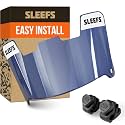 SLEEFS Clear Football Visor for Helmet - Professional Football Visor - Face &amp; Eye Shield - Fits Youth &amp; Adult Helmets - Includes Quick Visor Clips for Easy Installation