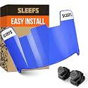 SLEEFS Clear Football Visor for Helmet - Professional Football Visor - Face &amp; Eye Shield - Fits Youth &amp; Adult Helmets - Includes Quick Visor Clips for Easy Installation
