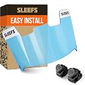 SLEEFS Clear Football Visor for Helmet - Professional Football Visor - Face &amp; Eye Shield - Fits Youth &amp; Adult Helmets - Includes Quick Visor Clips for Easy Installation