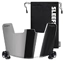 SLEEFS Clear Football Visor for Helmet - Professional Football Visor - Face &amp; Eye Shield - Fits Youth &amp; Adult Helmets - Includes Quick Visor Clips for Easy Installation