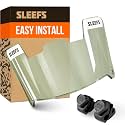 SLEEFS Clear Football Visor for Helmet - Professional Football Visor - Face &amp; Eye Shield - Fits Youth &amp; Adult Helmets - Includes Quick Visor Clips for Easy Installation