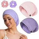 Sleep Cap Bonnet for Sleeping Black Women Cooling Ice Silk Lining Bonnets