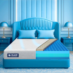 the sleep company smartgrid luxe snowtec- 4-6 degree cooler luxury comfort with plush soft feel 8 inch king high density hd foam mattress