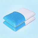 The Sleep Company SmartGRID Hybrid Pillow | Neck &amp; Shoulder Support Sleeping Pillow | Ideal for Stomach and Back Sleepers | 26 x 16 Inches | 4" Height | White | Pack of 2