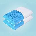 The Sleep Company SmartGRID Hybrid Pillow | Neck &amp; Shoulder Support Sleeping Pillow | Ideal for Side Sleepers | 26 x 16 Inches | 5" Height | White | Pack of 2