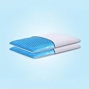 The Sleep Company polyester SmartGRID Thin Pillow|for Stomach & Back Sleepers|Neck Pain Relief|Ultra Slim Design|(24" x 15" x 2.25")|Washable Cover|Pack of 2