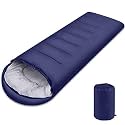 Sleeping Bag, Lightweight 3 Season Weather Sleep Bags for Kids Adults Girls Women, Cotton Hollow Filled 5-20 Degree for Backpacking/Hiking/Naturehike/Camping/Mountaineering with Compression Sack