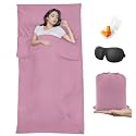 Sleeping Bag Liner,Travel Sheet &amp; Adult Sleep Sack, Camping Sheets Travel Sleep Sack for Backpacking,Hotels &amp; Hostels -Lightweight Single &amp;Double Travel Sheet Camping Sheets