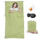 Sleeping Bag Liner,Travel Sheet &amp; Adult Sleep Sack, Camping Sheets Travel Sleep Sack for Backpacking,Hotels &amp; Hostels -Lightweight Single &amp;Double Travel Sheet Camping Sheets