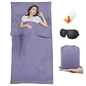 Sleeping Bag Liner,Travel Sheet &amp; Adult Sleep Sack, Camping Sheets Travel Sleep Sack for Backpacking,Hotels &amp; Hostels -Lightweight Single &amp;Double Travel Sheet Camping Sheets