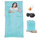 Sleeping Bag Liner,Travel Sheet & Adult Sleep Sack, Camping Sheets Travel Sleep Sack for Backpacking,Hotels & Hostels -Lightweight Single &Double Travel Sheet Camping Sheets