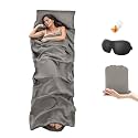 Sleeping Bag Liner,Travel Sheet &amp; Adult Sleep Sack, Camping Sheets Travel Sleep Sack for Backpacking,Hotels &amp; Hostels -Lightweight Single &amp;Double Travel Sheet Camping Sheets
