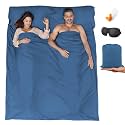 Sleeping Bag Liner,Travel Sheet &amp; Adult Sleep Sack, Camping Sheets Travel Sleep Sack for Backpacking,Hotels &amp; Hostels -Lightweight Single &amp;Double Travel Sheet Camping Sheets