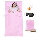 Sleeping Bag Liner,Travel Sheet &amp; Adult Sleep Sack, Camping Sheets Travel Sleep Sack for Backpacking,Hotels &amp; Hostels -Lightweight Single &amp;Double Travel Sheet Camping Sheets