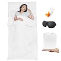 Sleeping Bag Liner,Travel Sheet & Adult Sleep Sack, Camping Sheets Travel Sleep Sack for Backpacking,Hotels & Hostels -Lightweight Single &Double Travel Sheet Camping Sheets