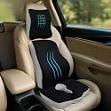 Sleepsia Orthopedic Back Support for Office Chair 1 Year Warranty Lumbar Support for Office Chair, Car Seat Back Support, Memory Foam Pillow (Memory Foam, Car Seat Combo 3 in 1)
