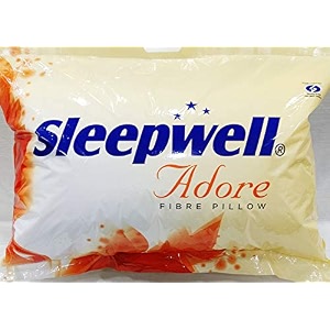 sleepwell polyester fiber pillow 27 x 17 white 2 pieces