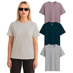 SLEEPY NUTS Womens Plain Round Neck Regular