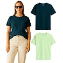 SLEEPY NUTS Women39s Plain Round Neck Regular
