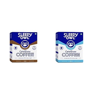 sleepy owl french vanilla  hazelnut cold brew coffee bags  makes 30 cups  easy 3 step overnight brew - no equipment needed  medium roast  100 arabica  directly sourced from chikmagalur