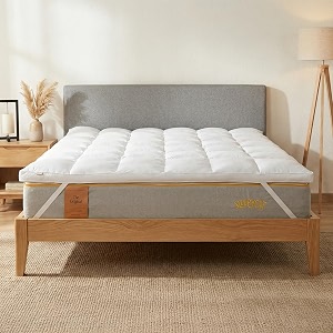 sleepycat cotton microfiber soft mattress topper baffle box quilting 2 inch thickness soft amp breathable microfiber fill pefect for all sleepers queen78x60 incheswhite