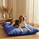 SleepyCat Original Dog Bed | Cozy & Durable Shredded Foam Cushioning | Lightweight & Portable | Scratch, Water & Chew Resistant Fabric | Machine Washable Cover | (Blue, Medium, 36 x 26 inches)