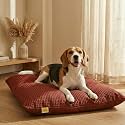 SleepyCat Original Dog Bed | Cozy &amp; Durable Shredded Foam Cushioning | Lightweight &amp; Portable | Scratch, Water &amp; Chew Resistant Fabric | Machine Washable Cover | (Red, Medium, 36 x 26 inches)
