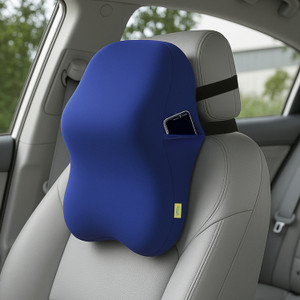 sleepycat pro neck cushion  s-shaped ergonomic memory foam  adjustable straps pillow- neck support