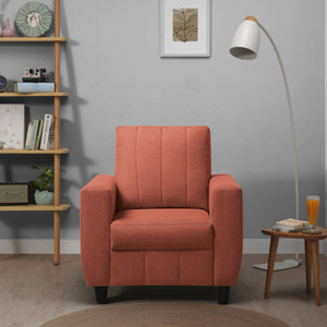 sleepyhead bae designed by duroflex - premium with modern space-saving design fabric 1 seater  sofa