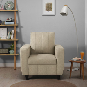 sleepyhead bae designed by duroflex - premium with modern space-saving design fabric 1 seater  sofa