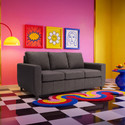 Sleepyhead Bae Designed by Duroflex - Premium with Modern Space-Saving Design Fabric 3 Seater  Sofa