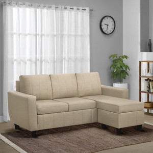 sleepyhead bae designed by duroflex - premium with modern space-saving design fabric 4 seater  sofa