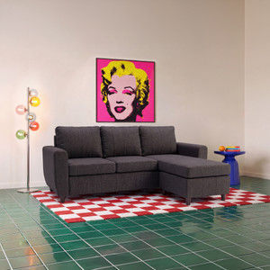 sleepyhead bae designed by duroflex - premium with modern space-saving design fabric 4 seater  sofa