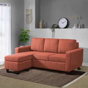 sleepyhead bae designed by duroflex - premium with modern space-saving design fabric 4 seater  sofa