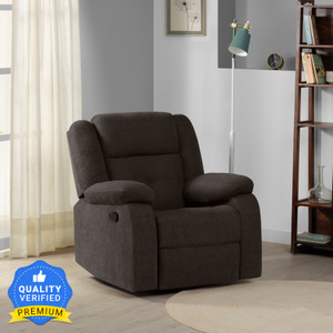 sleepyhead rx7 designed by duroflex - single seater rocking  revolving fabric manual rocker recliner
