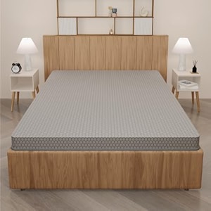 sleepyhug aircell ortho spinex essential 3 inch hr foam mattress  3 zones support 5 years warranty  back pain relief spine alignment  king bed size grey lxwxh -72x72x3 inch
