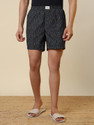 SLEEPZ BY RAYMOND Printed Men Black Boxer