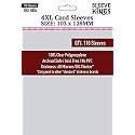 Sleeve Kings 4XL Card Sleeves (103 x 128mm) – 110 Count, 60 Micron Clear Polypropylene, Acid-Free Protection for Oversized Cards – SKS-8834