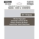 Sleeve Kings Standard Card Sleeves – 110 Count, Clear 60 Micron Thickness, XL Square Size (100 x 100 mm), Compatible with Etherfields &amp; More – SKU: SKS-8838