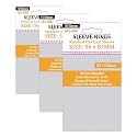 Sleeve Kings Standard Card Sleeves – 110 Count, Clear 60 Micron Thickness, Medium USA Size (56 x 87 mm), Compatible with Heat: Pedal to the Metal &amp; More – SKU: SKS-8807 (Pack of 3)