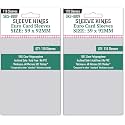 Sleeve Kings Standard Card Sleeves – 110 Count, Clear 60 Micron Thickness, Medium Euro Size (59 x 92 mm), Compatible with Dominion &amp; More – SKU: SKS-8809 (Pack of 2)