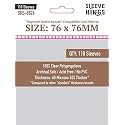 Sleeve Kings Standard Card Sleeves – 110 Count, Clear 60 Micron Thickness, Medium Square Size (76 x 76 mm), Compatible with Hogwarts Battle &amp; More
