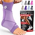 Sleeve Stars Ankle Brace for Men &amp; Women (Single/M:10"-12"/Light Purple)
