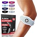 Sleeve Stars Tennis Elbow Brace Men &amp; Women, 9"-23" (Single/Mint Green)