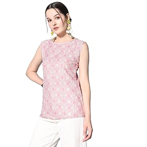 Sleeveless Kurti for Women Pure Cotton Stylish