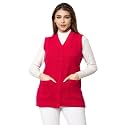 HIFZAA Sleeveless Sweater for Women with Pockets Cardigan wool Winter wear Sweaters for Ladies Plus Size M to 6XL
