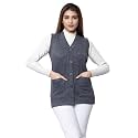 HIFZAA Sleeveless Sweater for Women with Pockets Cardigan wool Winter wear Sweaters for Ladies Plus Size M to 6XL