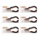 Slice 10503 Box Cutter, Retractable, Utility Knife, Finger Friendly edge, Stays Sharp up to 11x Longer Than Metal , 6 Pack